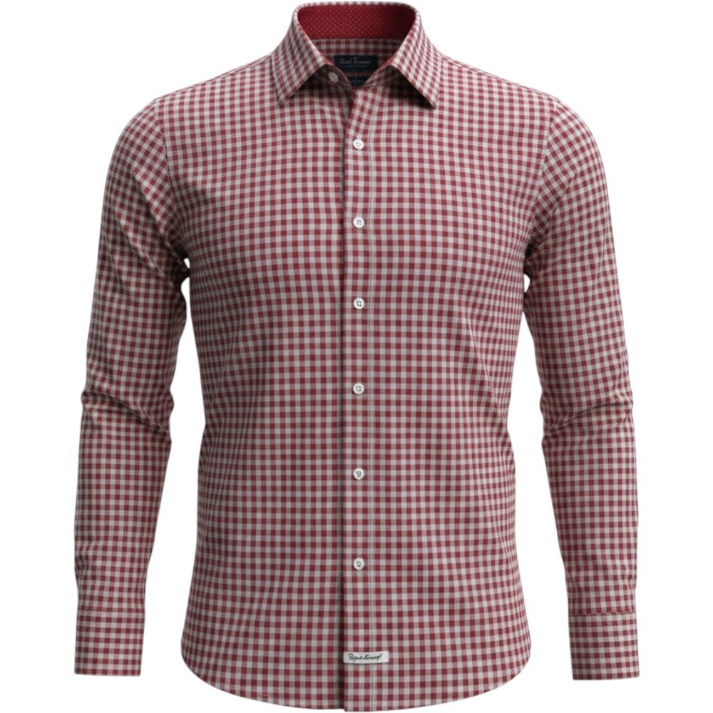 English Laundry Dress Shirt Gingham Check 100% Cotton 17 34/35 Business Casual